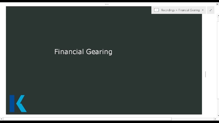 Financial gearing