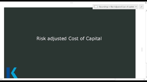 Thumbnail for Risk Adjusted Cost of Capital