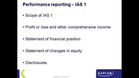 Thumbnail for IAS 1 Presentation of Financial Statements