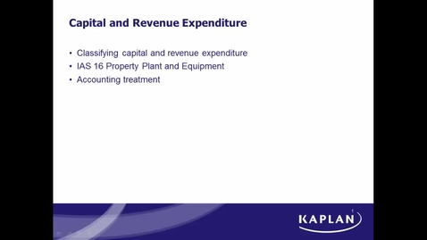 Thumbnail for Capital and Revenue Expenditure
