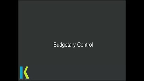 Thumbnail for Budgetary Control - Technical Recap