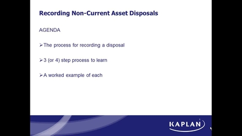 Thumbnail for Non current asset disposals