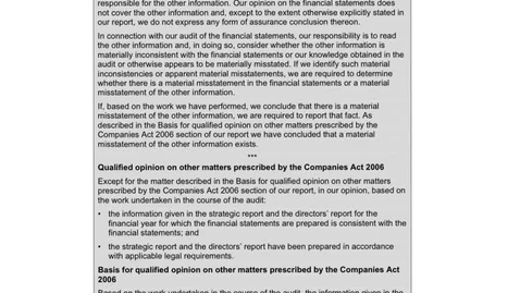 Thumbnail for UK auditor reporting - problems in other information