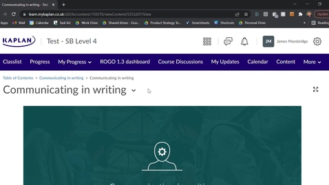 Thumbnail for Communicating in writing - Test - SB Level 4 - Google Chrome 2022-03-31 21-25-20