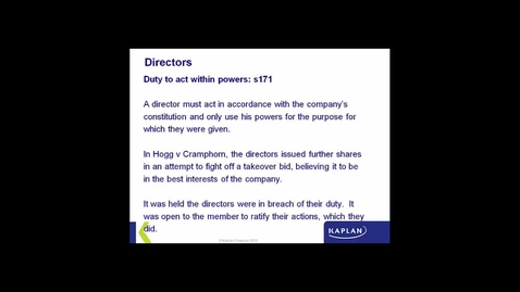Thumbnail for Directors - their 7 Statutory Duties