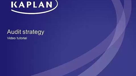 Thumbnail for Audit Strategy and Plan