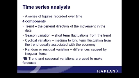 Thumbnail for Time Series Analysis