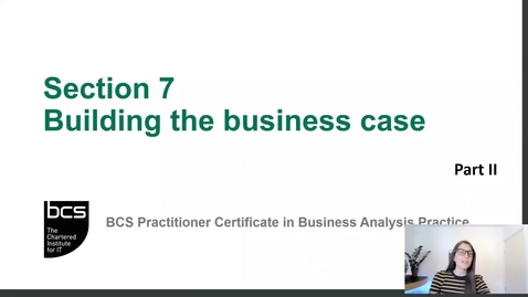 Thumbnail for Building the Business Case - Part Two