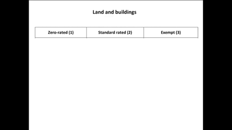 Thumbnail for VAT Land and Buildings