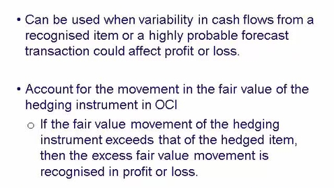 Thumbnail for Cash flow Hedge