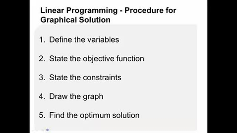 Thumbnail for Linear Programming Technical Recap