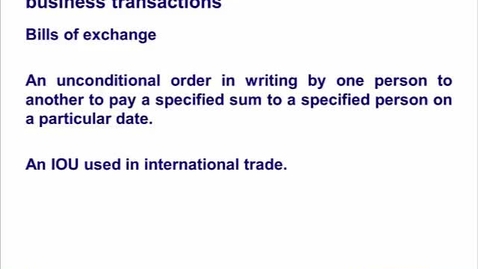 Thumbnail for Key Features of a Bill of Exchange