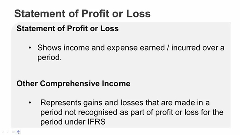 Thumbnail for Statement of Profit or Loss - Technical Recap