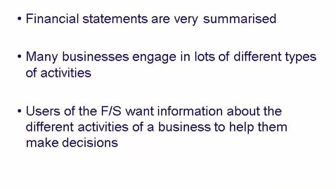 Thumbnail for IFRS 8 Segmental Reporting