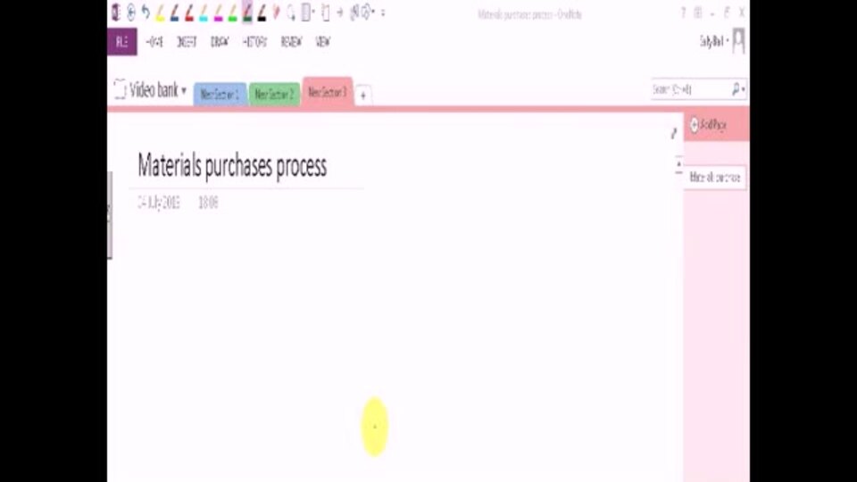 Materials purchases process