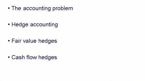 Thumbnail for Hedge Accounting &amp; Fair Value Hedge