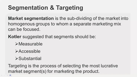 Thumbnail for Segmentation &amp; Positioning - Technical Recap