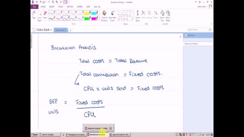 Thumbnail for Breakeven Analysis