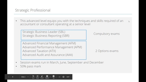 Thumbnail for 2020 Strategic Professional - Welcome course video
