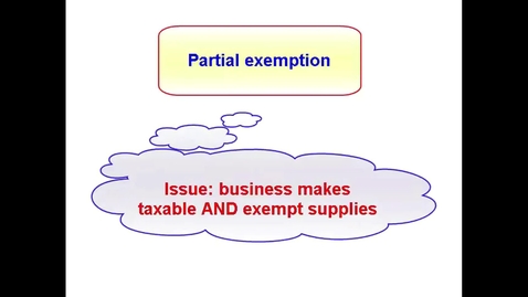 Thumbnail for VAT Partial Exemption