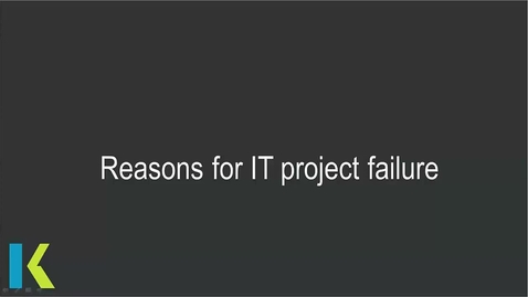 Thumbnail for Reasons for IT project failure - Technical Recap