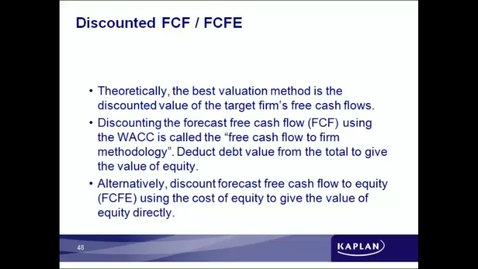 Thumbnail for Free Cash Flow + Free Cash Flow to Equity