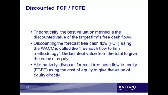 Free Cash Flow + Free Cash Flow to Equity