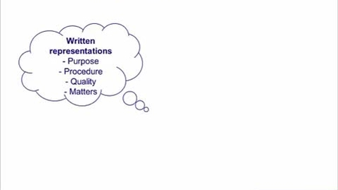Thumbnail for Written Representations and Finalisation