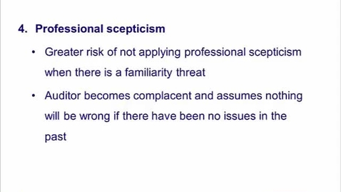 Thumbnail for Code of ethics - Professional Scepticism