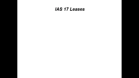 Thumbnail for Criticisms of IAS 17