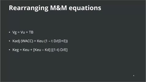 Thumbnail for Rearranging M&amp;M equations