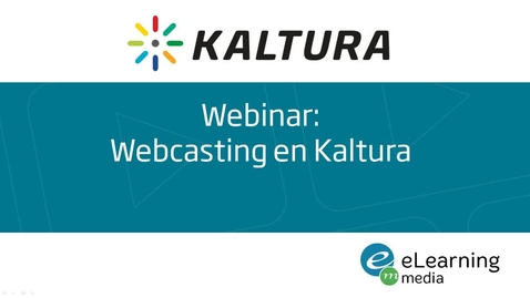 Miniatura para la entrada Webinar -   Webcasting