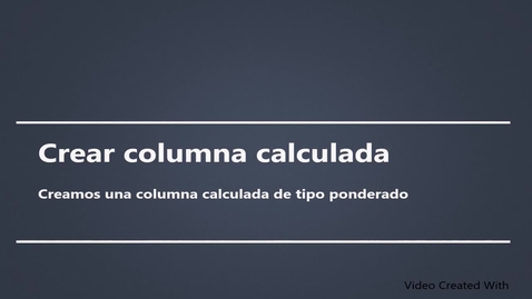 Miniatura para Creación de columna calculada