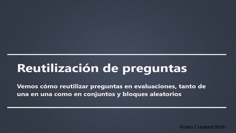 Miniatura para Reutilización de preguntas