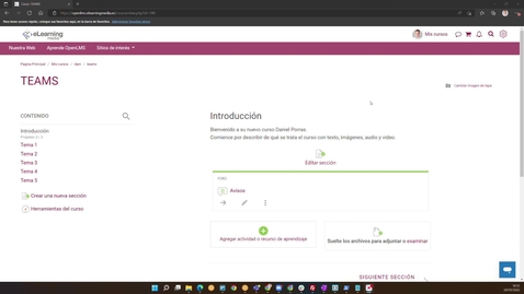 Miniatura para Open LMS - Demo Integración MS Teams