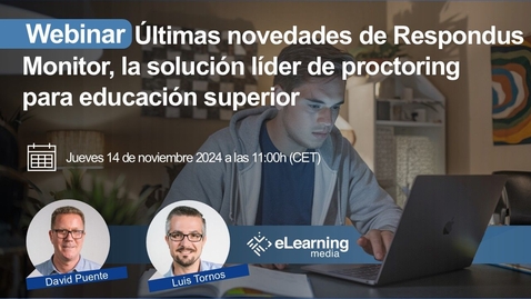 Miniatura para Últimas novedades de Respondus Monitor, la solución líder de proctoring para educación superior