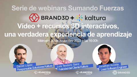 Miniatura para Serie de Webinars Sumando Fuerzas: vídeo + recursos 3D interactivos, una verdadera experiencia de aprendizaje