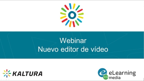 Miniatura para la entrada Webinar - Nuevo editor de vídeo