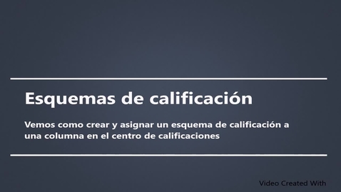 Miniatura para la entrada Crear y usar un esquema de calificación