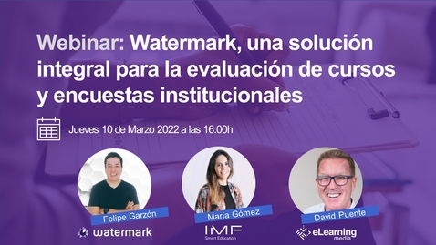 Miniatura para la entrada Watermark: Una solución integral para la evaluación de cursos y encuestas institucionales
