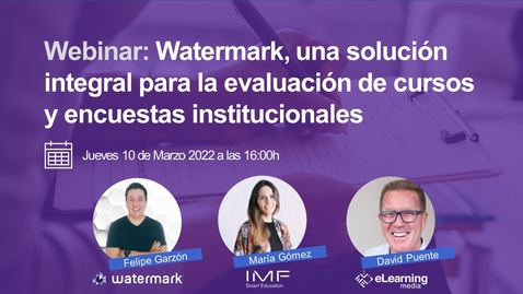 Miniatura para Watermark: Una solución integral para la evaluación de cursos y encuestas institucionales