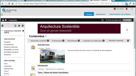 Miniatura para la entrada Collaborate: Creando una sesión desde Blackboard Learn