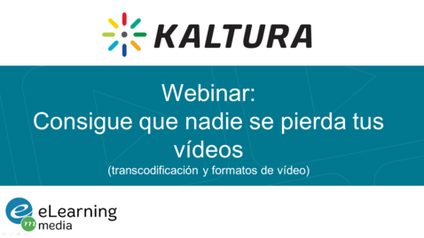 Miniatura para Webinar: &quot;Consigue que nadie se pierda tus vídeos&quot;