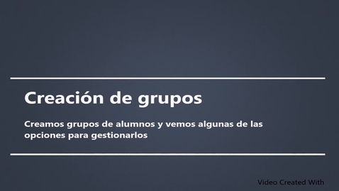 Miniatura para la entrada Gestión de grupos