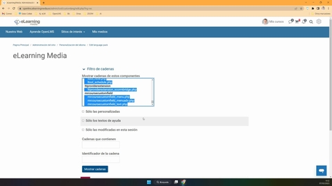 Miniatura para OpenLMS - Personalizar el paquete de idiomas
