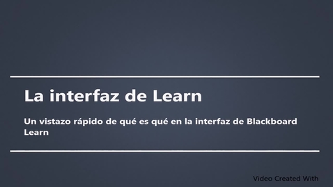 Miniatura para La interfaz de Learn