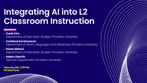 Thumbnail for Integrating AI into L2 Classroom Instruction