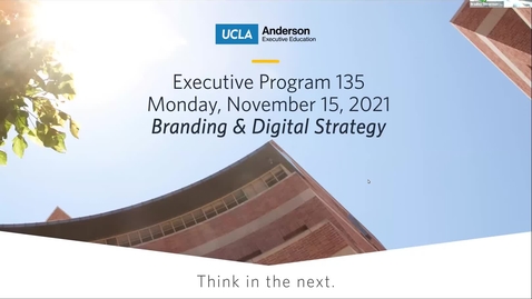 Thumbnail for Executive Program 135 - Branding and Digital Strategy