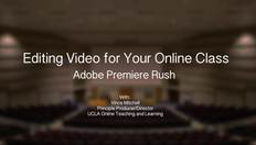 Go to OTL - Editing Basics - Adobe Premiere Rush with duration: 5 minutes, 26 seconds