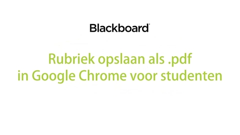 Thumbnail for Blackboard - Rubriek opslaan als .pdf voor studenten